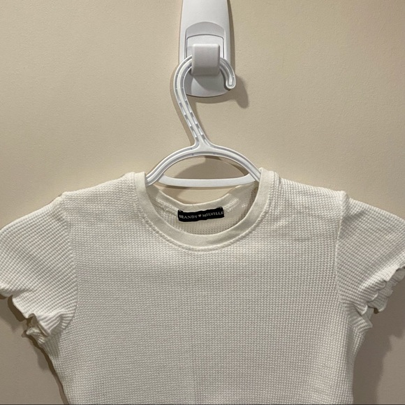BRANDY MELVILLE WAFFLE BABY TEE - Picture 3 of 3